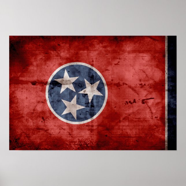 Old Tennessee Flag; Poster (Front)