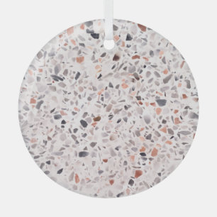 Old terrazzo texture, hamper pattern. glass tree decoration