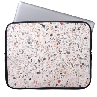 Old terrazzo texture, hamper pattern. laptop sleeve