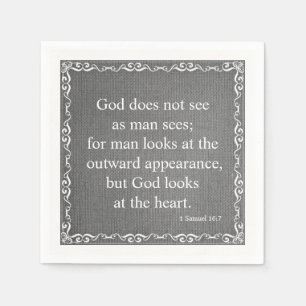 Old Testament Bible Scripture Quote – 1 Samuel 1 Napkin