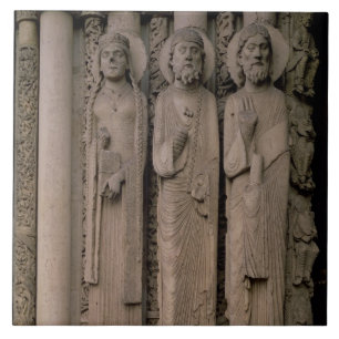 Old Testament figures, from the north embrasures o Tile