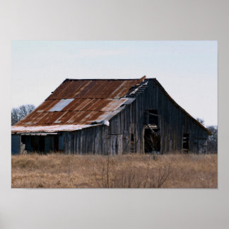 Old Texas Barn 37 Poster