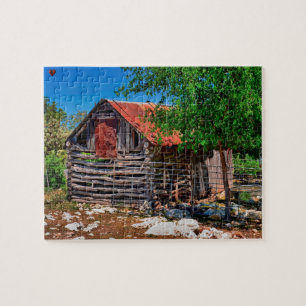 Old Texas Barn Jigsaw Puzzle