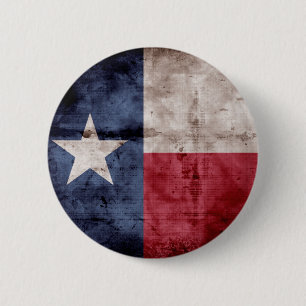 Old Texas Flag 6 Cm Round Badge