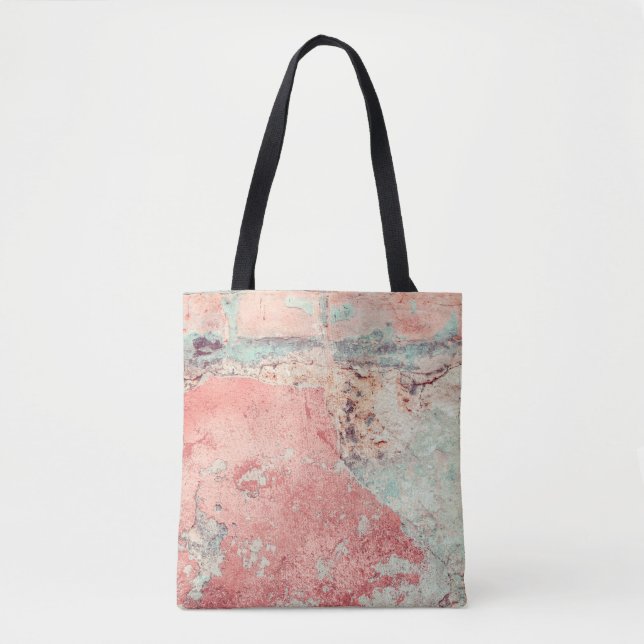 Old textured concrete wall with natural defects. S Tote Bag (Front)