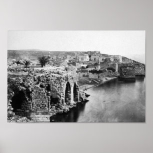 Old Tiberias on the Sea of Galilee Poster