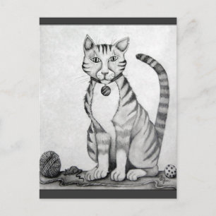 Old Tiger TomCat Postcard