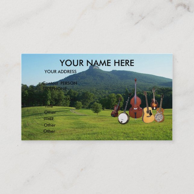 OLD TIME BAND-BUSINESS CARD (Front)