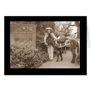 Old Time donkey Card