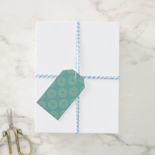 old time flowers gift tags