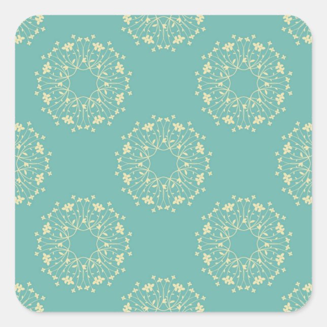 old time flowers stickers (Front)