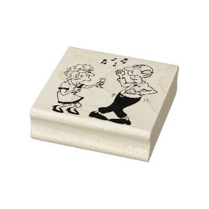 Old Time Fun Rubber Stamp