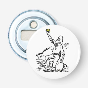 Old Time Gold Miner Prospector Bottle Opener