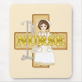 Old time nurse  mouse pad
