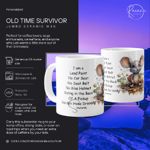 Old Time Survivor Jumbo Ceramic Mug