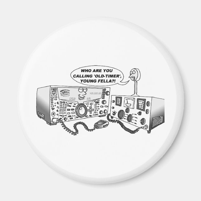 Old Timer Radio Magnet (Front)