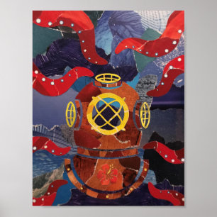 Old-Timey Dive - print