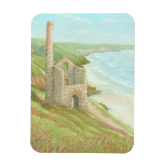 Old Tin Mine, Coast Path, Cornwall Photo Magnet