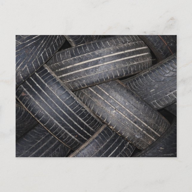 Old Tires for Recycling Postcard (Front)