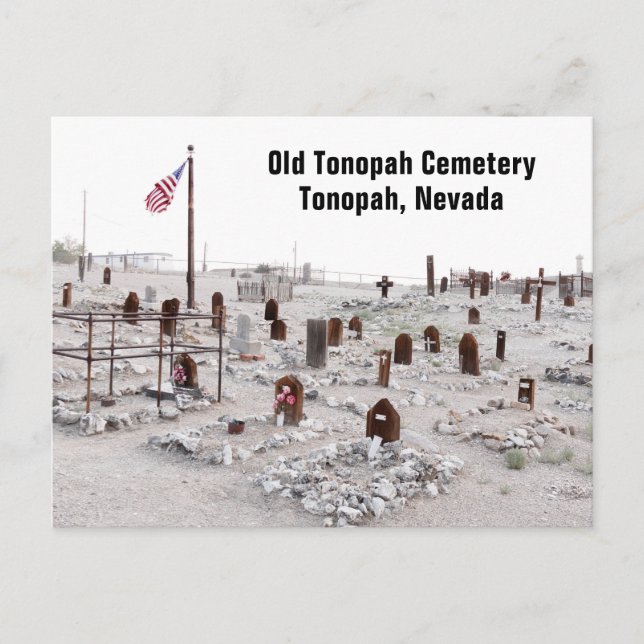 Old Tonopah Cemetery, NV Postcard (Front)