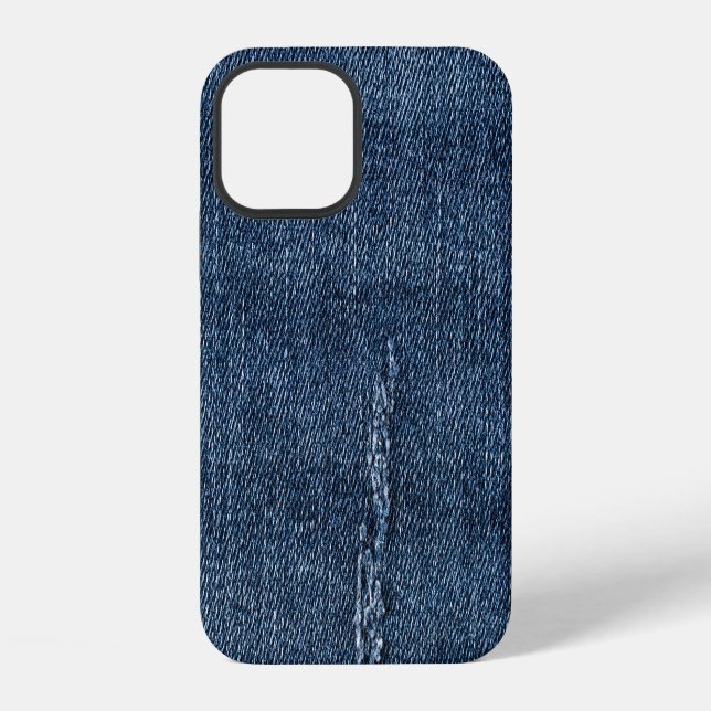 Old torn denim: jeans texture. iPhone case (Back)
