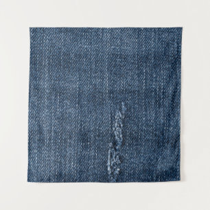 Old torn denim: jeans texture. tapestry