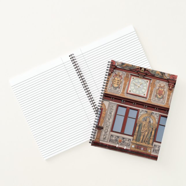 Old Town Building Frescos Notebook (Inside)
