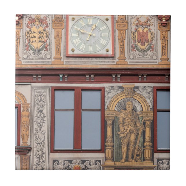 Old Town Building Frescos Tile (Front)