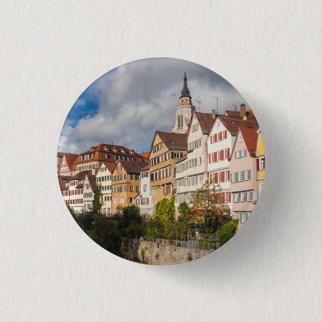 Old Town Buildings | Germany 3 Cm Round Badge (Front)