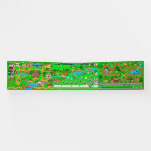 Old Town-Camp-Safari Roads for Cars 2.5x12 Banner