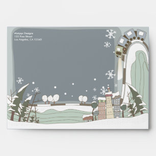 Old Town Christmas Holiday Envelope