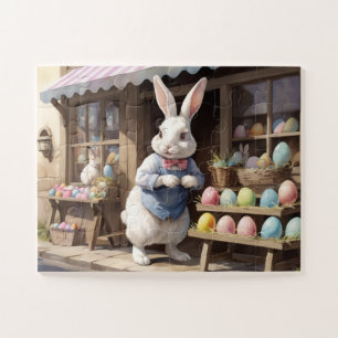 Old Town Easter Egg Shop Vintage Easter Jigsaw Puzzle