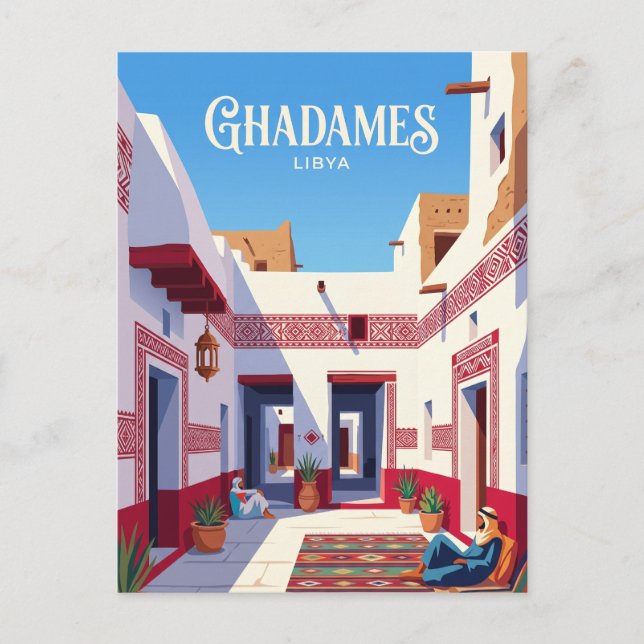 Old Town of Ghadames Libya Postcard (Front)