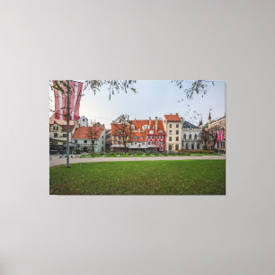 Old town of Riga in autumn Canvas Print