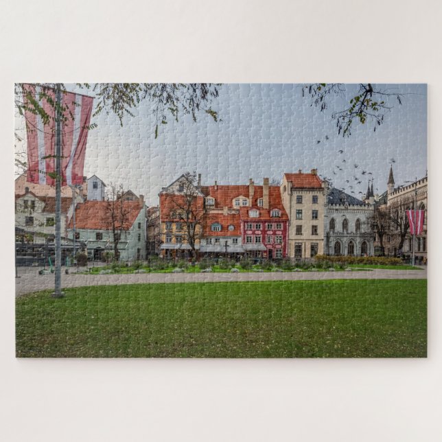 Old town of Riga in autumn Jigsaw Puzzle (Horizontal)