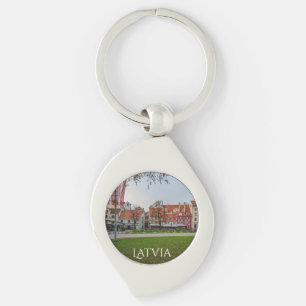 Old town of Riga in autumn Key Ring