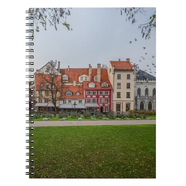 Old town of Riga in autumn Notebook (Front)