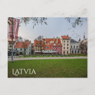 Old town of Riga in autumn Postcard