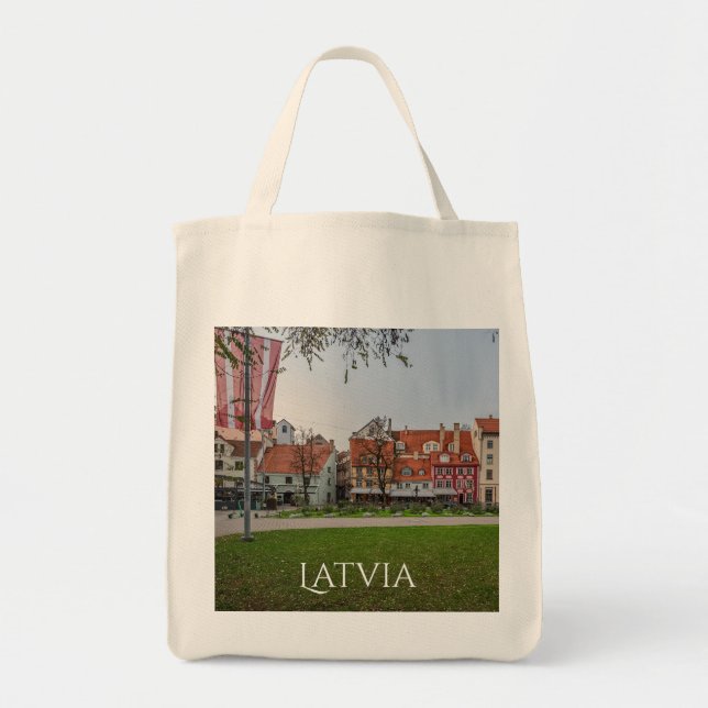 Old town of Riga in autumn Tote Bag (Front)
