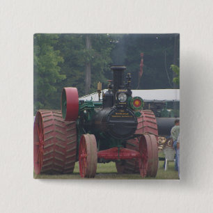 Old Tractor 15 Cm Square Badge