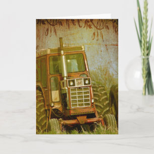 Old Tractor Card