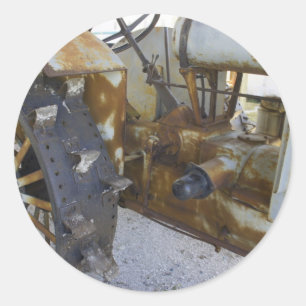 Old Tractor Classic Round Sticker