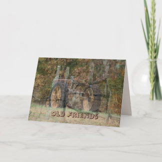 Old Tractor & Old Friends- customise Card