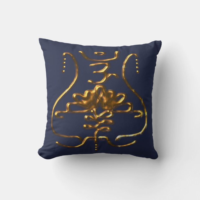 old traditional Buddhist symbolism Cushion (Front)