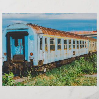 Old train flyer