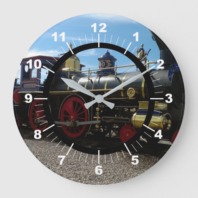 Old Train Large Clock (Front)