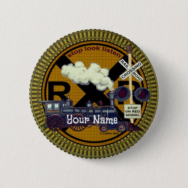 Old Train round pin (Front)
