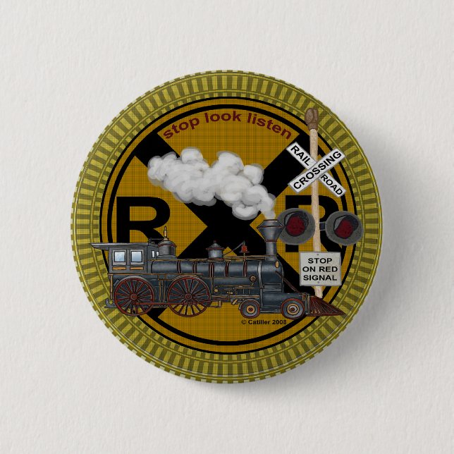 Old Train round pin (Front)