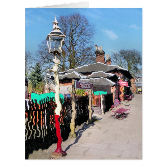 OLD TRAIN STATION CARD (Front)