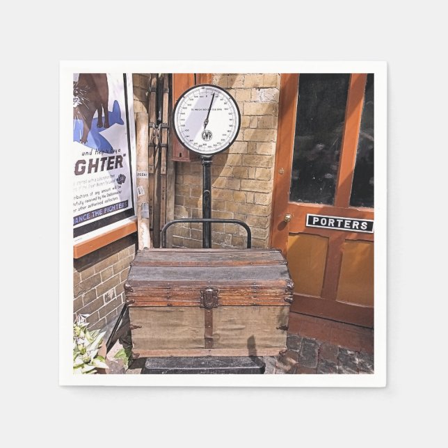 OLD TRAIN STATION NAPKIN (Front)